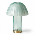 Lampe de table en verre coloré avec abat-jour en forme de champignon 30 x 30 x 40cm